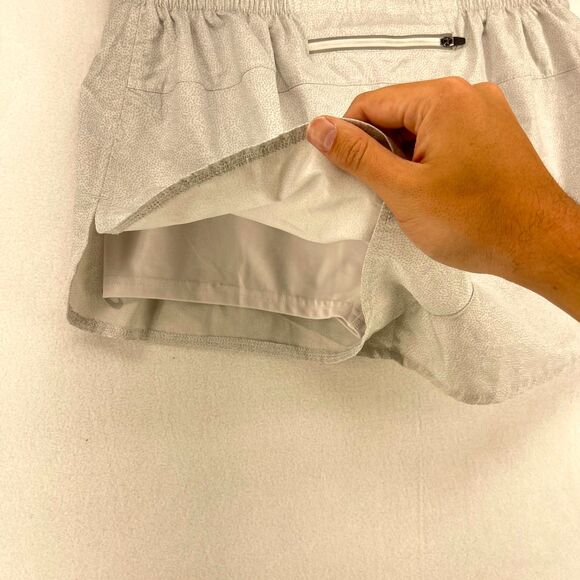 Asics Running Shorts Ladies Athletic Shorts With Lining White/Gray Size M - Picture 4 of 10